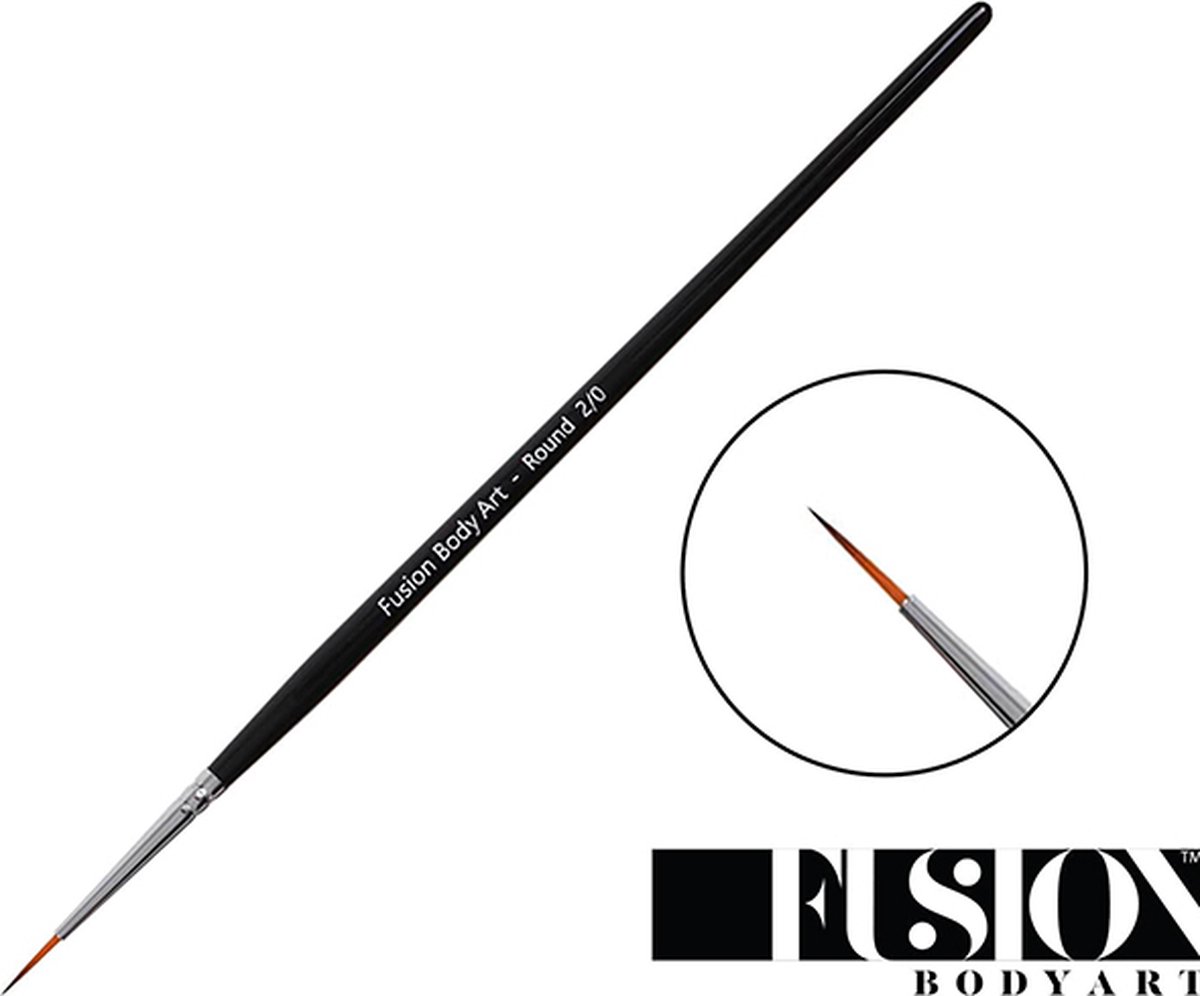 Fusion Body Art | Professional Face Paint Brush - Liner Detail Round 2/0